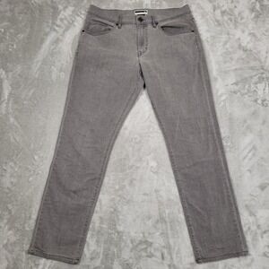Travis Matthew Jeans Men's 33X30‎ Gray Stretch Straight Denim 5 Pocket Mid Rise